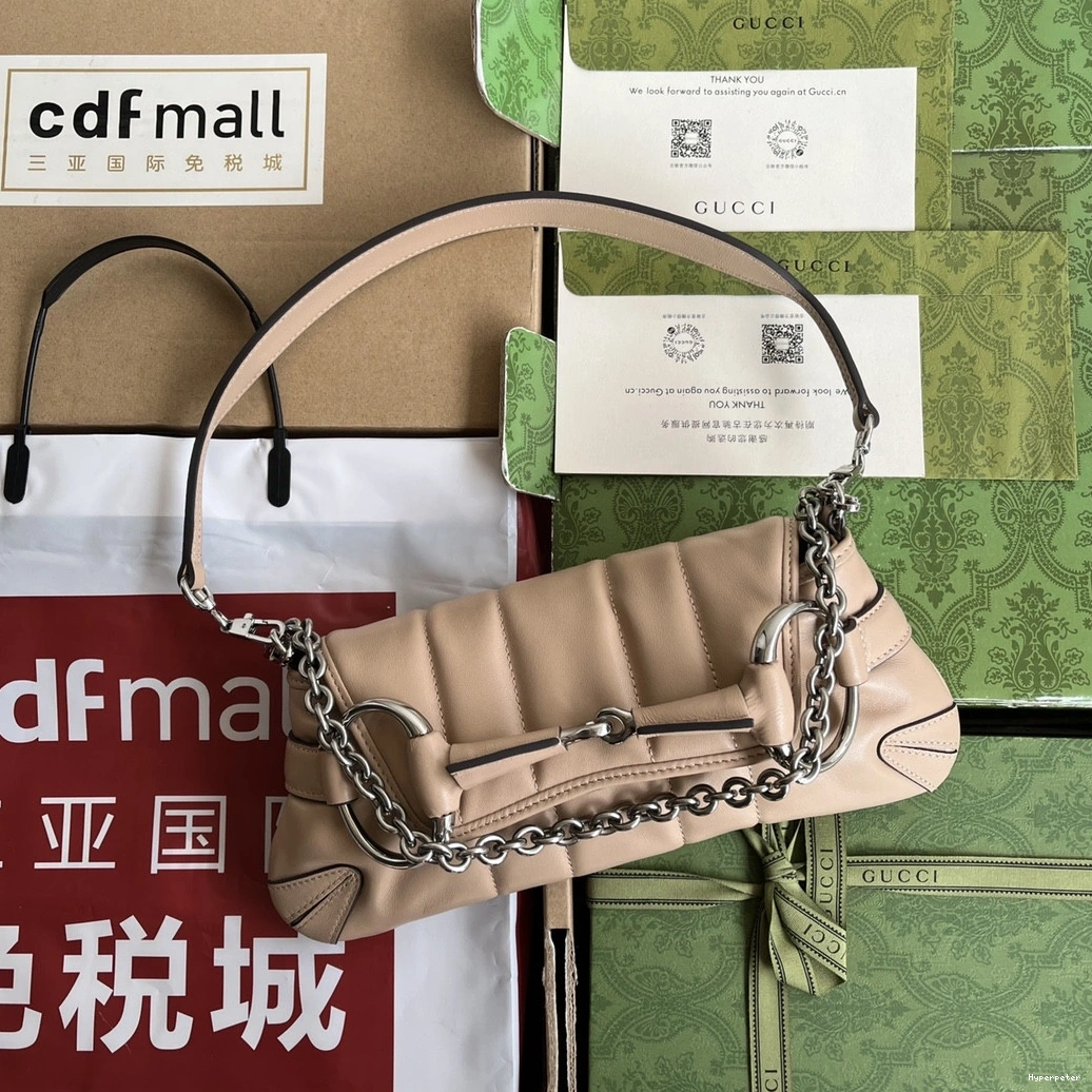 Hyperpeter CHAIN SMALL GUCCI BAG HORSEBIT SHOULDER 0707